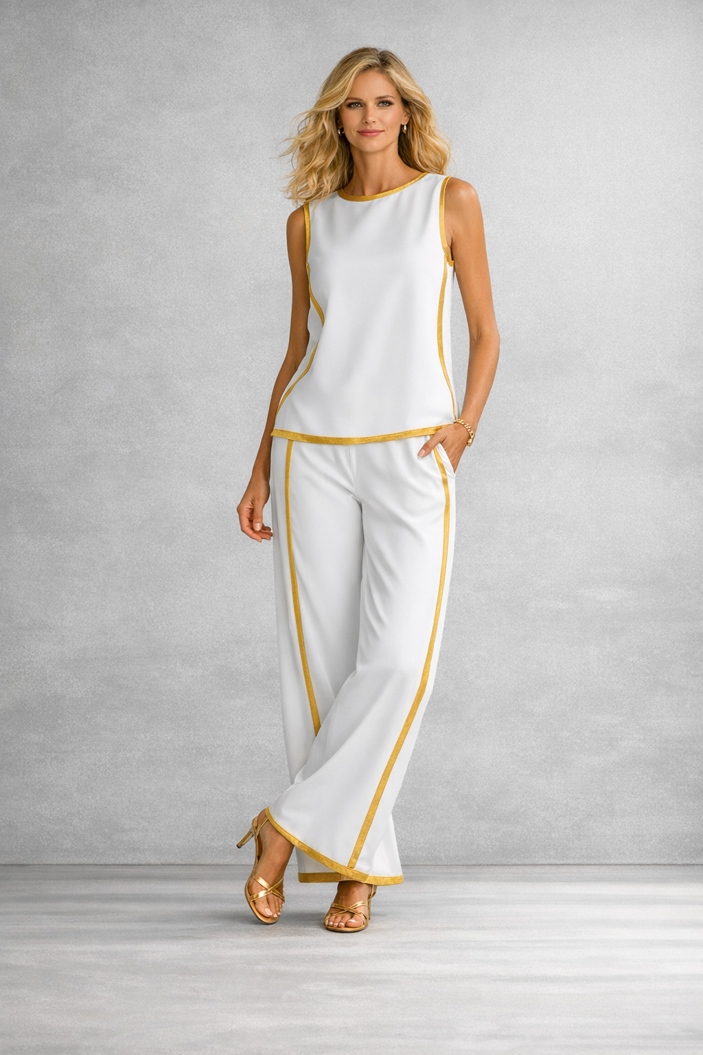 Completo Donna con Dettagli Oro