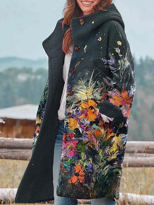 Cappotto invernale floreale