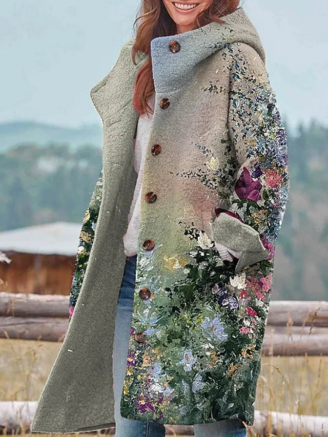 Cappotto invernale floreale